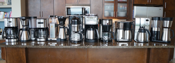 Coffee makers included in our test.