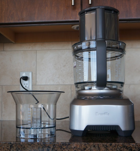 The Breville has two works bowls and a high liquid capacity.