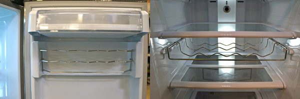 Bonus storage features (like an optional can holder or wine rack) can really enhance the useable capacity of a refrigerator.