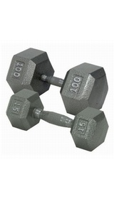 CAP Barbell Hexagon Solid Gray Dumbbells