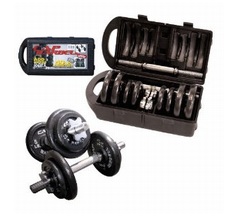 CAP Barbell 40-Pound Set with Dumbbells in Plastic Case