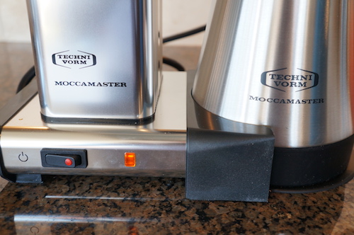 The Moccamaster KBGT 741 features manual, one touch operation.