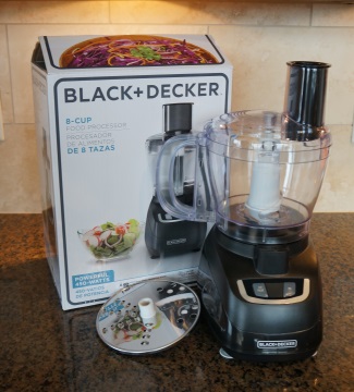 BLACK+DECKER 8-Cup Food Processor, Black, FP1600B