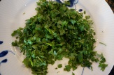 Chopped parsley.