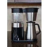 The OXO is well designed and produces a great cup of coffee.